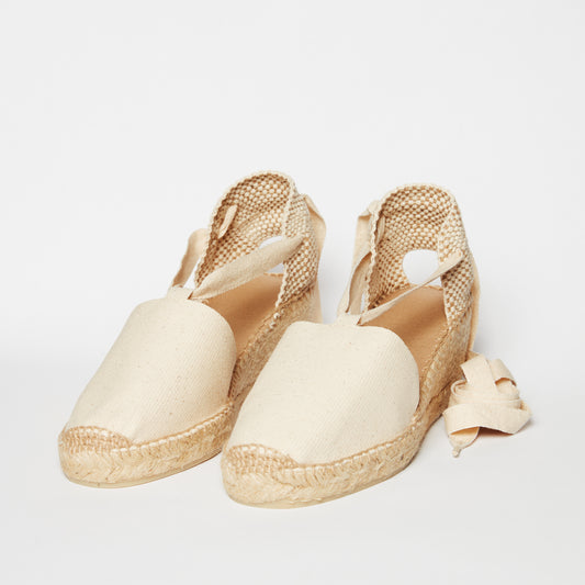Valenciana wedge ecru