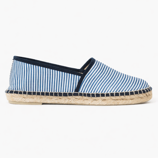 Espadrille blue striped